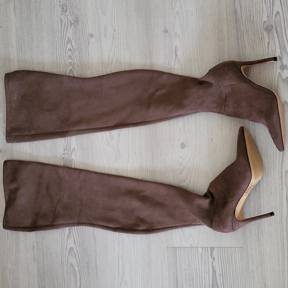 Thigh Hugh light brown boots